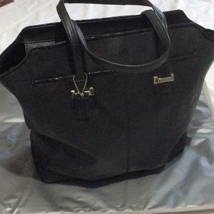 Black Coach Travel Tote